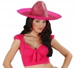 Deguisement Sombrero mexicain rose adulte CowBoy, Sombrero, Paille