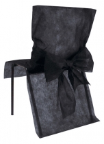 Deguisement 10 Housses de chaise Premium noires 50 x 95 cm Papiers et Créatifs