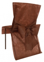 Deguisement 10 Housses de chaise Premium chocolat 50 x 95 cm Papiers et Créatifs
