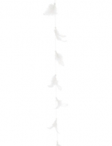 Guirlande de plumes blanche 1 m accessoire