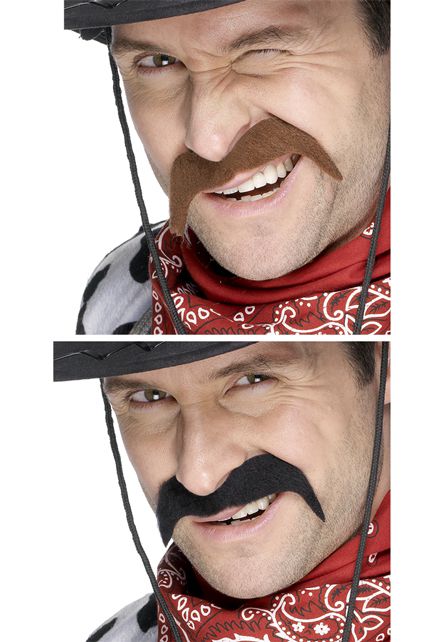 Moustache Cowboy - Maquillage The Wild West Barbes, Moustaches Le  Deguisement.com