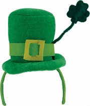 Deguisement Serre-tête mini chapeau tige trèfle femme Saint Patrick Mini Chapeaux