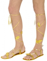 Sandales dorées adulte accessoire