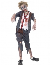 Déguisement zombie écolier garçon Halloween 