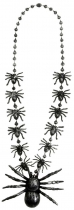 Collier araignées argentées adulte Halloween accessoire