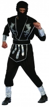 Deguisement Déguisement ninja noir et argenté homme Homme