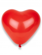 Deguisement 50 Ballons coeurs rouges 32 cm 