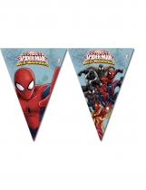 Deguisement Guirlande à fanions Spiderman Web-Warriors 2.60 m 
