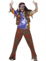 Deguisement Déguisement zombie hippie homme Halloween Spécial Halloween