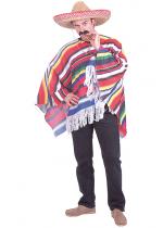 Poncho Mexicain Rainbow costume