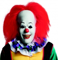 Deguisement Masque en latex avec cheveux clown Ça adulte Masque Halloween