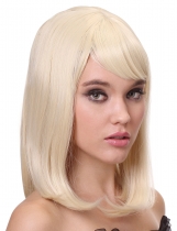 Deguisement Perruque luxe blonde mi-longue femme - 170g Femmes