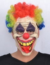 Masque latex clown adulte accessoire