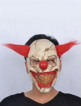 Masque clown méchant adulte Halloween accessoire