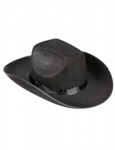 Deguisement Chapeau cowboy noir pour adulte 