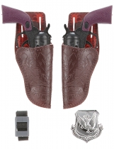 Deguisement Set de 2 pistolets cow boy en plastique enfant Kits et Sets Accessoires