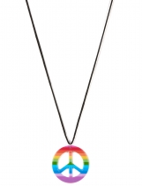Deguisement Collier hippie multicolore Adulte Bracelets et Colliers