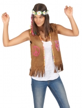 Deguisement Gilet hippie femme 55 cm 