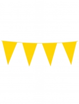 Guirlande à fanions jaunes 10m accessoire