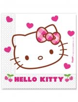 Deguisement 20 Serviettes en papier Hello Kitty 