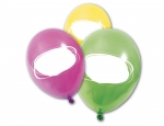 8 Ballons en latex à personnaliser 30 cm accessoire