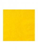 Deguisement 50 Serviettes jaune vif 38 x 38 cm 