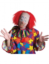 Deguisement Cagoule clown avec cheveux adulte Halloween 
