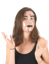 Deguisement Masque transparent Impact de balles adulte Masque Halloween
