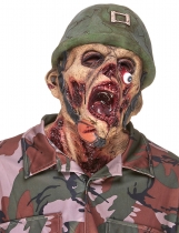 Masque latex soldat zombie adulte accessoire
