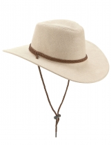Deguisement Chapeau cowboy luxe beige en suede adulte CowBoy, Sombrero, Paille