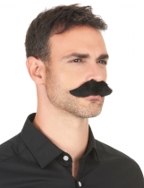 Deguisement Moustache adhésive noire adulte Barbes et Moustaches