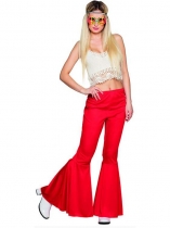 Pantalon disco rouge femme 
