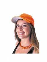 Deguisement Collier grosses perles orange adulte 