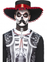 Kit maquillage squelette mexicain adulte Dia de los muertos accessoire