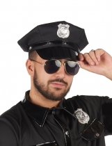 Casquette police noire accessoire
