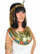 Deguisement Bandeau sequins serpent égyptien doré femme 