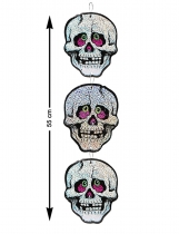 Décoration à suspendre Squelettes 55 cm accessoire