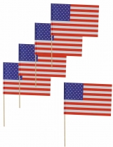 12 pics drapeaux USA 11x7,5 cm accessoire