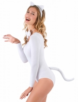 Deguisement Kit chat blanc adulte 