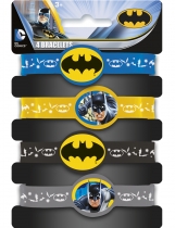 Deguisement 4 Bracelets élastiques Batman 