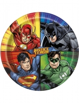 Deguisement 8 Assiettes en carton Justice League  23 cm 