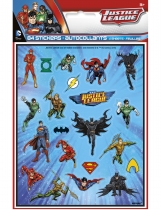 Deguisement 4 Feuilles de stickers Justice League 