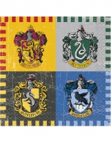 Deguisement 16 Petites serviettes en papier Harry Potter  25 x 25 cm 
