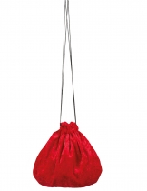 Deguisement Sacoche velours rouge 27 cm Les sacs