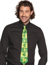 Deguisement Cravate rayée trèfles adulte Saint Patrick 