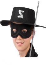 Deguisement Chapeau Zorro Noir Enfant 