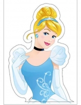 Deguisement Feuille en azyme Princesses Disney  Cendrillon 16,3 x 24,7 cm Décorations Pour Pâtisserie