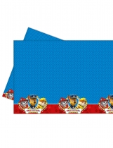 Deguisement Nappe en plastique bleue et rouge Pat'Patrouille  120 x 180 cm 