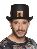 Chapeau haut de forme steampunk avec boucle adulte accessoire