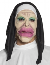 Masque latex humoristique religieuse adulte accessoire